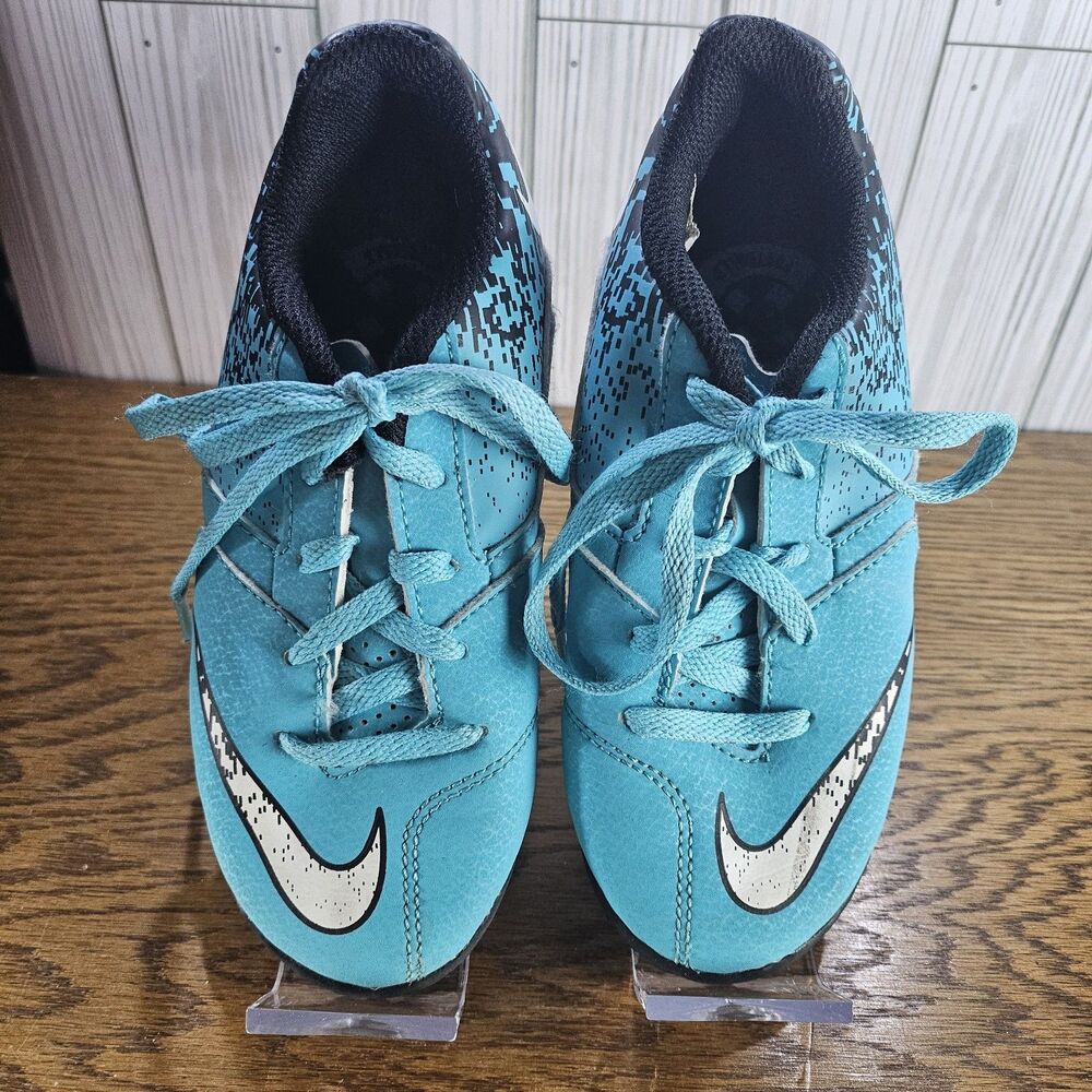 Nike Jr Bomba Boys Big Kids 826488-410 Size 11.5C Big Kid Aqua Blue Black White